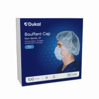 321B - Dukal Bouffant Cap, 21", Blue, 100/bx, 5 bx/cs