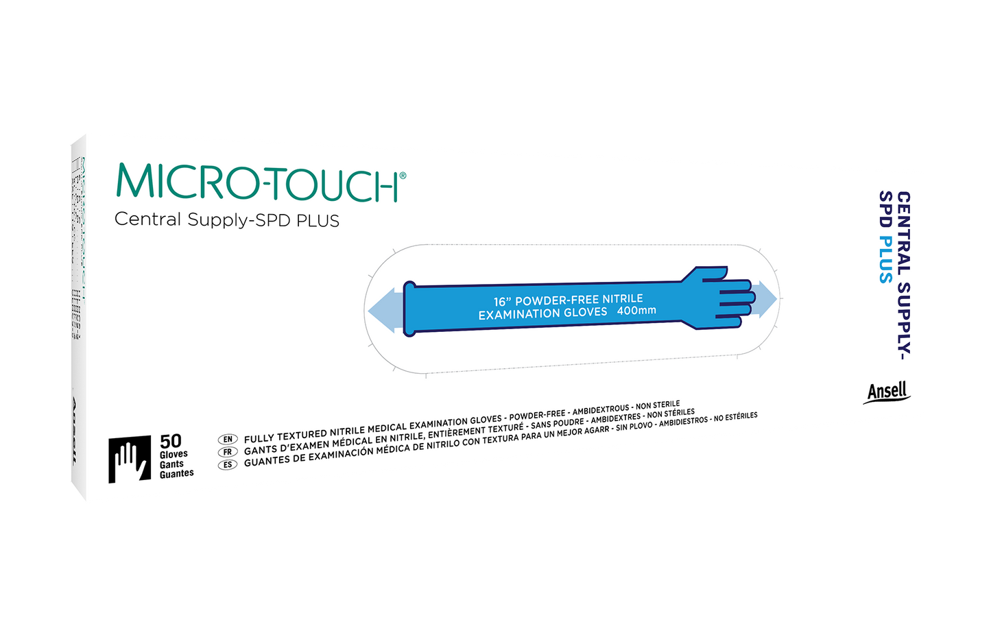 835927 - Ansell MICRO-TOUCH™ Central Supply – ULNCS - Small, 50/bx, 10 bx/cs