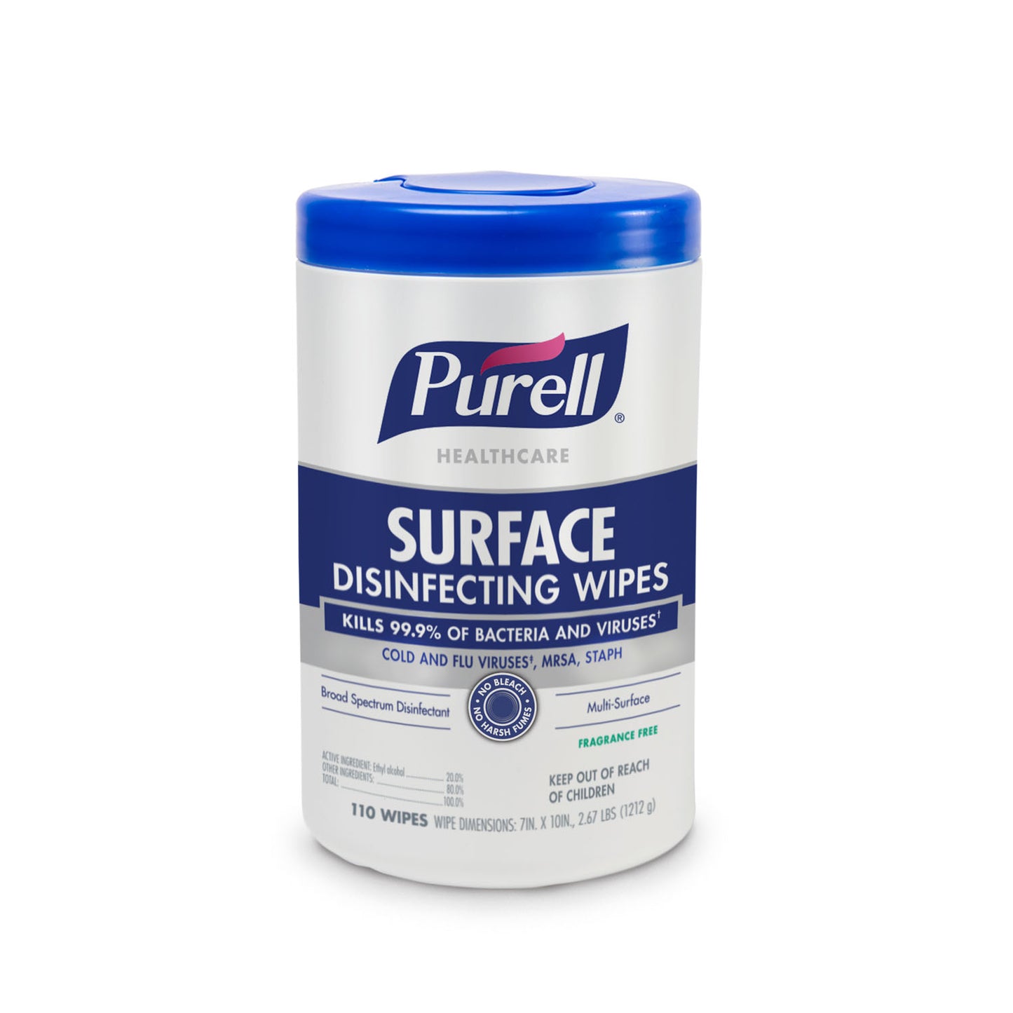 9370-12 - GOJO Purell® Healthcare Surface Disinfectant, 72 ct Canister, 12can/ct