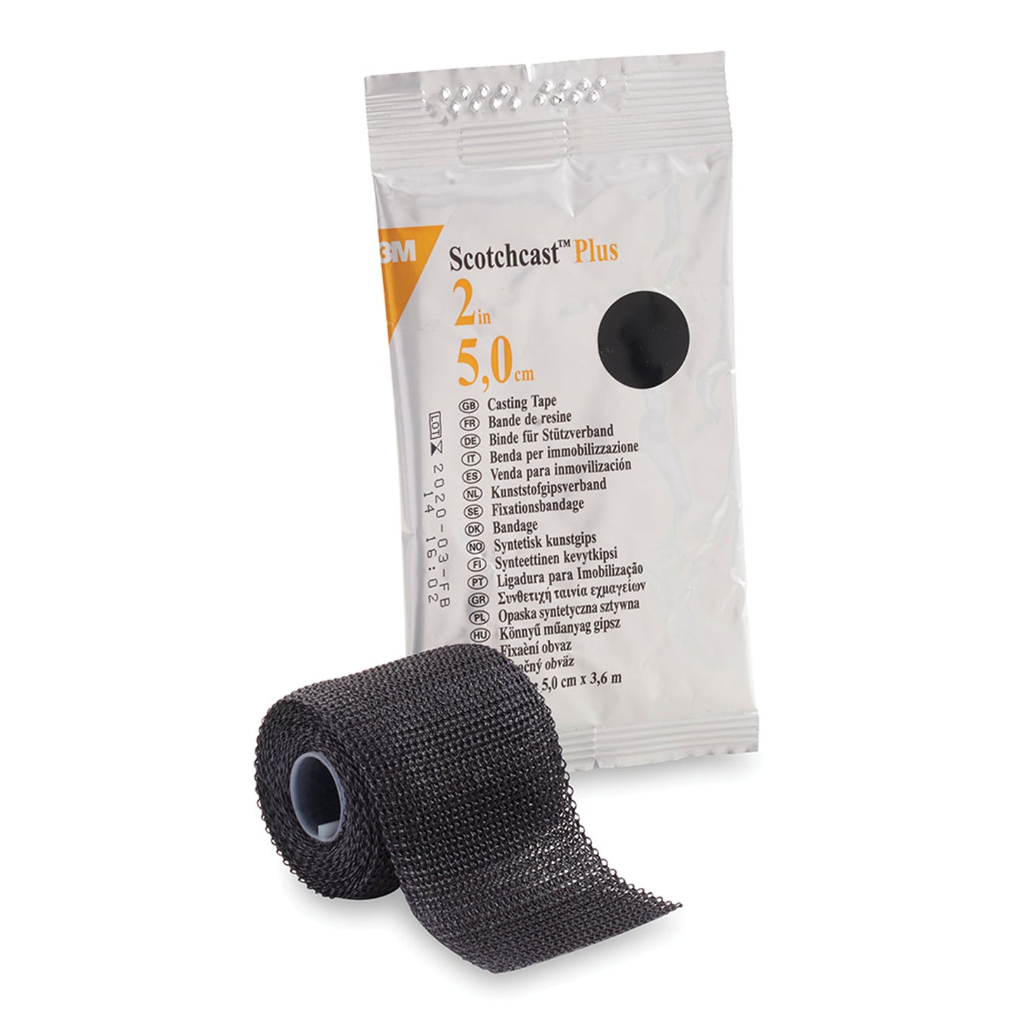 82002A - Solventum 3M™ Scotchcast™ Plus Casting Tape - 2" x 4 yds, Black, 10/cs