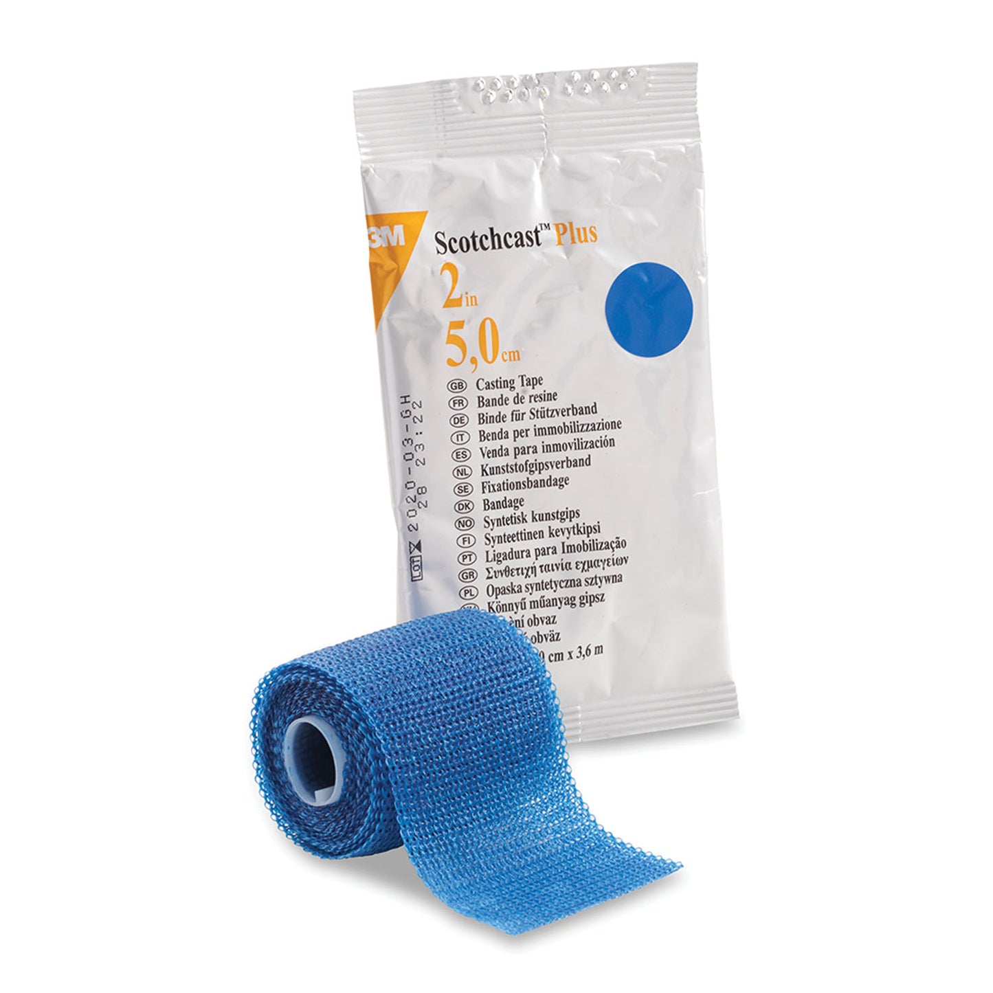 82002B - Solventum 3M™ Scotchcast™ Plus Casting Tape - 2" x 4 yds, Blue, 10/cs