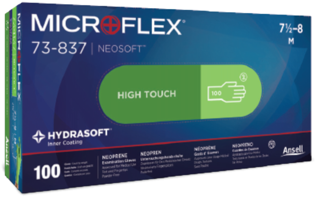831153 - Ansell MICROFLEX® NEOSOFT™ 73-837 - Small (6.5-7.0), 100/bx, 10 bx/cs