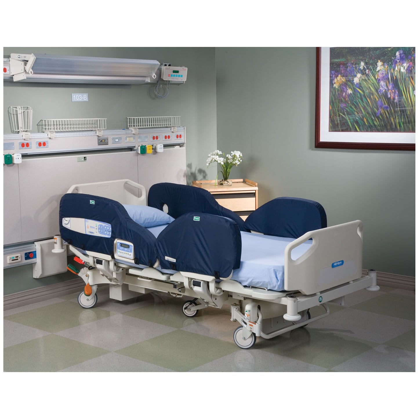 5742 - TIDI Posey® Custom-Fitted Side Rail Seizure Pads - Hill-Rom Beds, Care Assist®/Advanta® 2 Beds