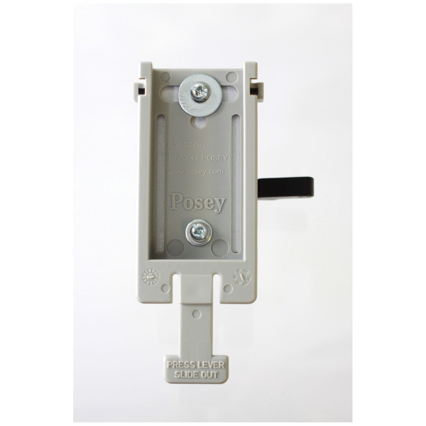 8208H - TIDI Posey® - Alarm Mounting Bracket, Standard Wall Bracket, Modular Horizontal Track System