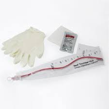 4A5042 - Bard Touchless™ Plus Unisex Intermittent Catheter Kit - Red Rubber Catheter, 12FR, 50/cs