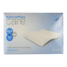 PRD500-050 - Solventum Kerramax Care™ Super-Absorbent Dressing - 4" x 4", 10/bx