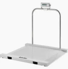 6702SP-XP-B - Hill-Rom® Welch Allyn Scale-Tronix® Portable Scales - Oversized Wheelchair Scale, Standard Weight, (LB/KG), 880 lb/400 kg, with Printer, Power Adapter with Hospital-Grade Cord & Plug