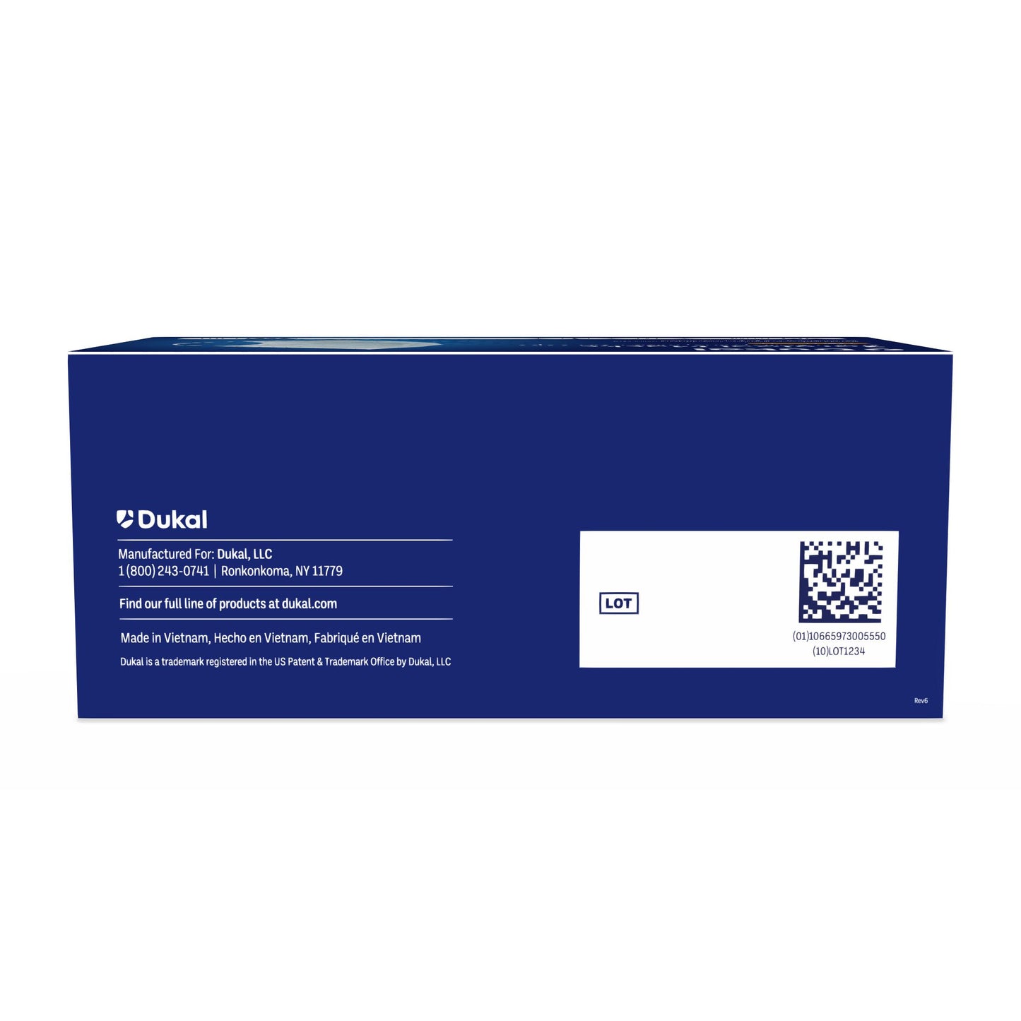 1541 - Dukal ASTM Level 1 Surgical Mask with Ear Loop, 3-Ply, Blue, 50/bx, 6 bx/cs