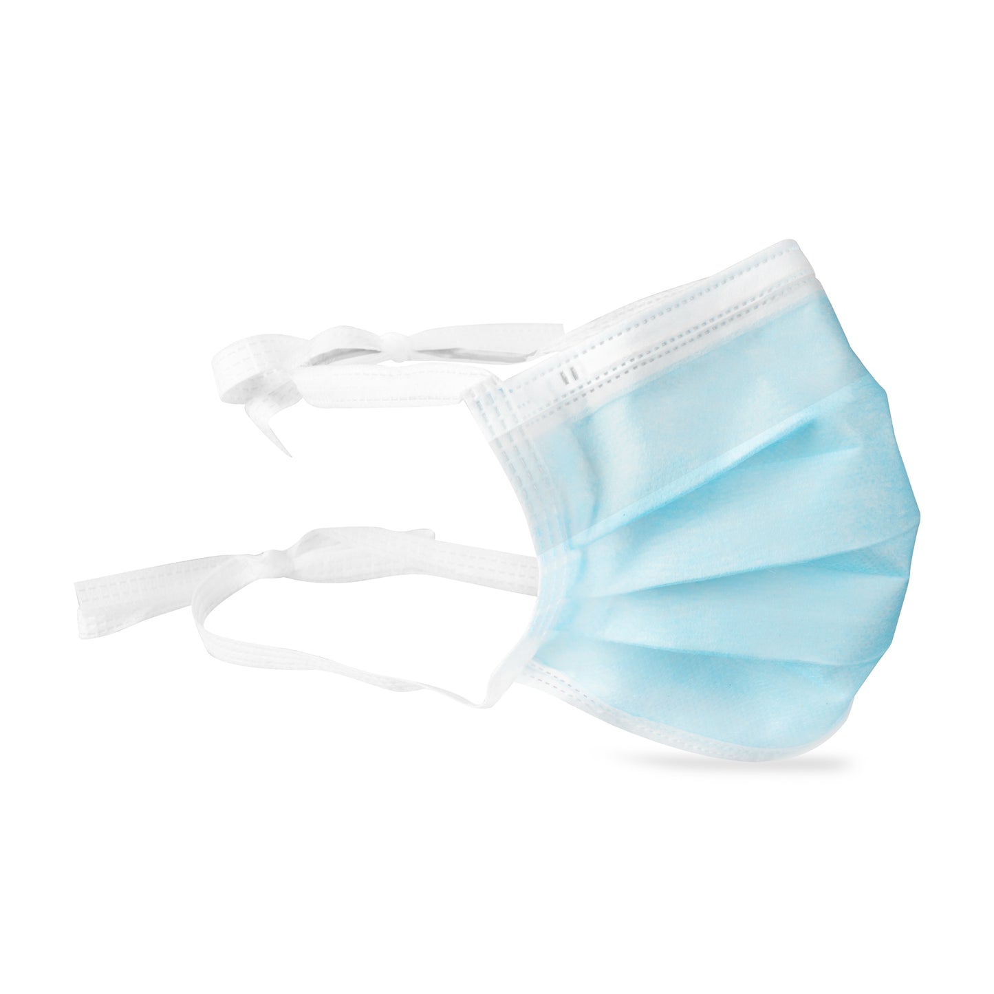 1550 - Dukal ASTM Level 1 Anti-Fog Surgical Mask with Tie-On, Blue, 3-Ply, 50/bx, 6 bx/cs