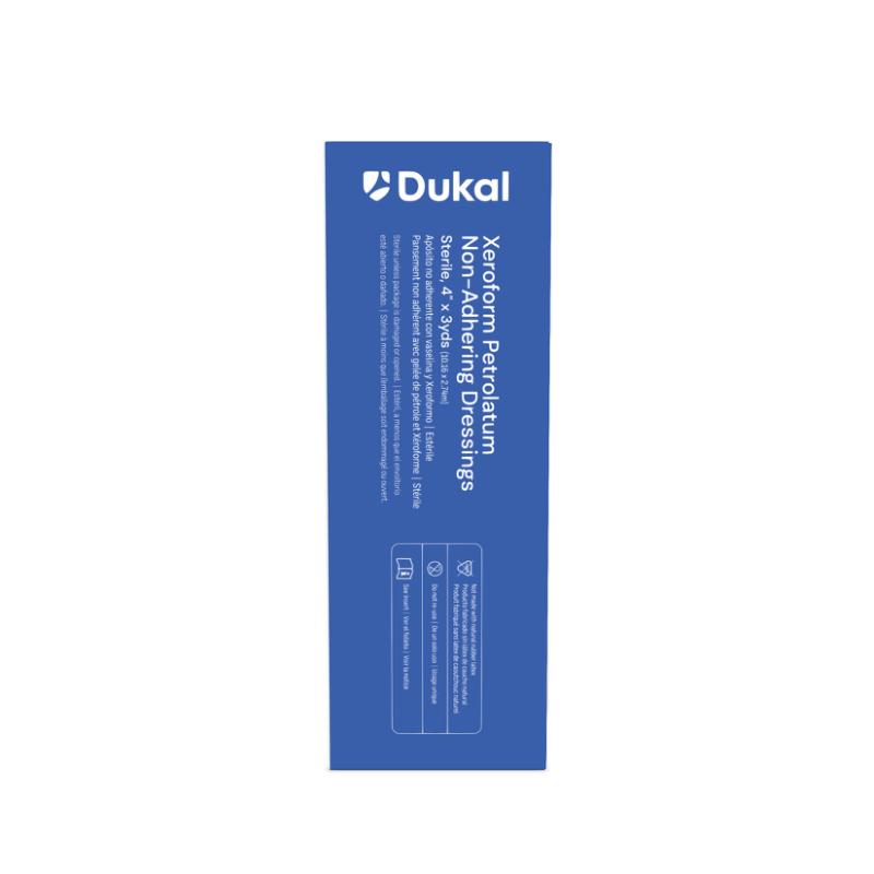 216 - Dukal® Sterile XEROFORM® Petrolatum Non-Adhering Dressings, 4" x 3 yds, 1/pk, 6 pk/bx