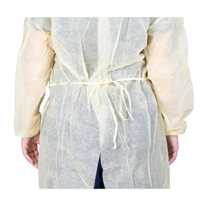 301 - Dukal Isolation Gown - One Size, Yellow, 10/bg, 5 bg/cs