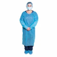 301BL - Dukal Isolation Gown - One Size, Blue, 10/bg, 5 bg/cs