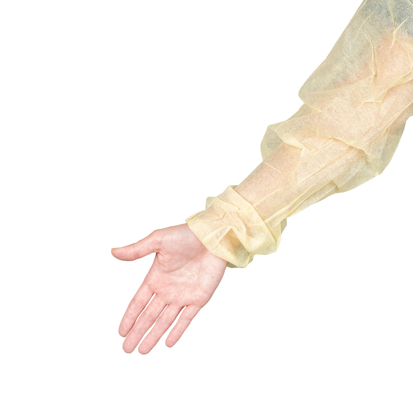 303 - Dukal Isolation Gown - Poly Coated, Impervious, Yellow, 10/bg, 5 bg/cs