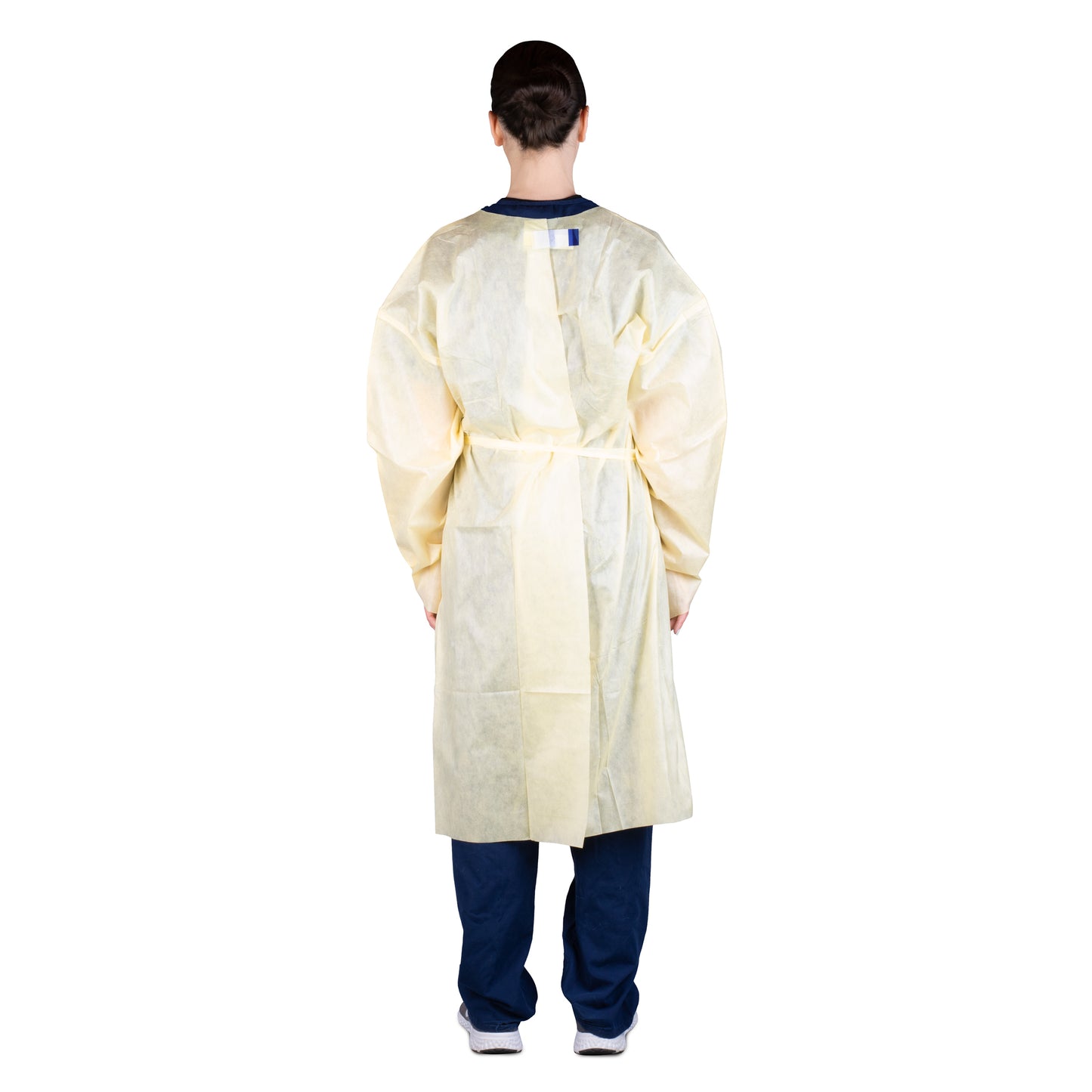 309T-GSS - Dukal AAMI Level 2 Isolation Gown - Thumbloop Wrists, Universal Size, Yellow, 10/bg, 10 bg/cs
