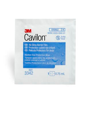 3342 - Solventum Cavilon™ No-Sting Barrier Film - Wipes, 0.75ml, 50/bx, 8 bx/cs