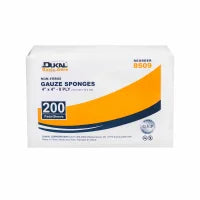 8509 - DUKAL® Everyday Care Gauze Sponges, 8-Ply, 4" x 4", 200/bg, 20 bg/cs