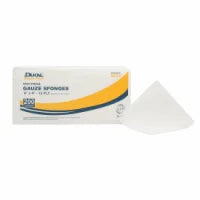 8510 - DUKAL® Everyday Care Gauze Sponges, 12-Ply, 4" x 4", 200/bg, 10 bg/cs