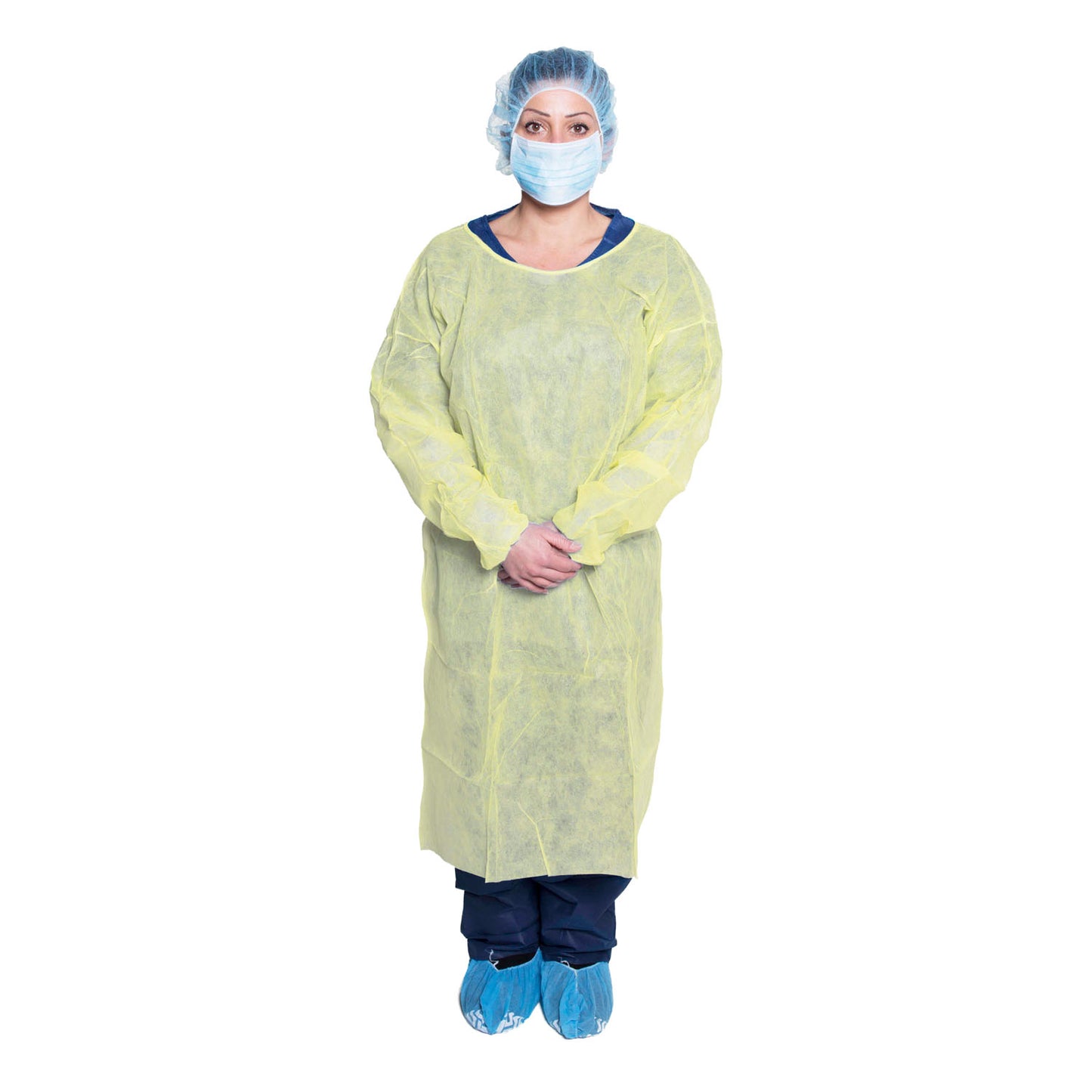 301XL - Dukal Isolation Gown - X-Large, Yellow, NS, 10/bg, 5 bg/cs