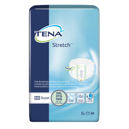 61391 - TENA® ProSkin™ Stretch™ Super Briefs - 3X-Large, 69" - 96" Hip Size, Green, 8/pk, 4 pk/cs
