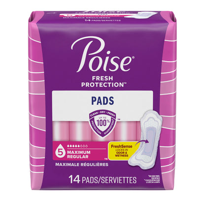 19568 - Kimberly-Clark Poise® Pads - Ultra Plus, Size Shields, 14/pk, 6pk/cs