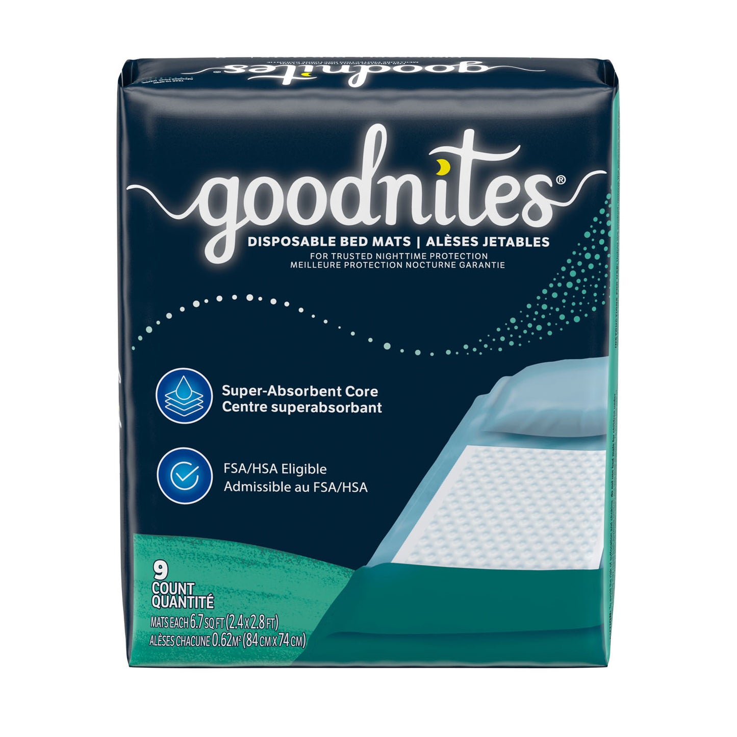 32519 - Kimberly-Clark Goodnites® Bed Mats - 9/pk, 4 pk/cs