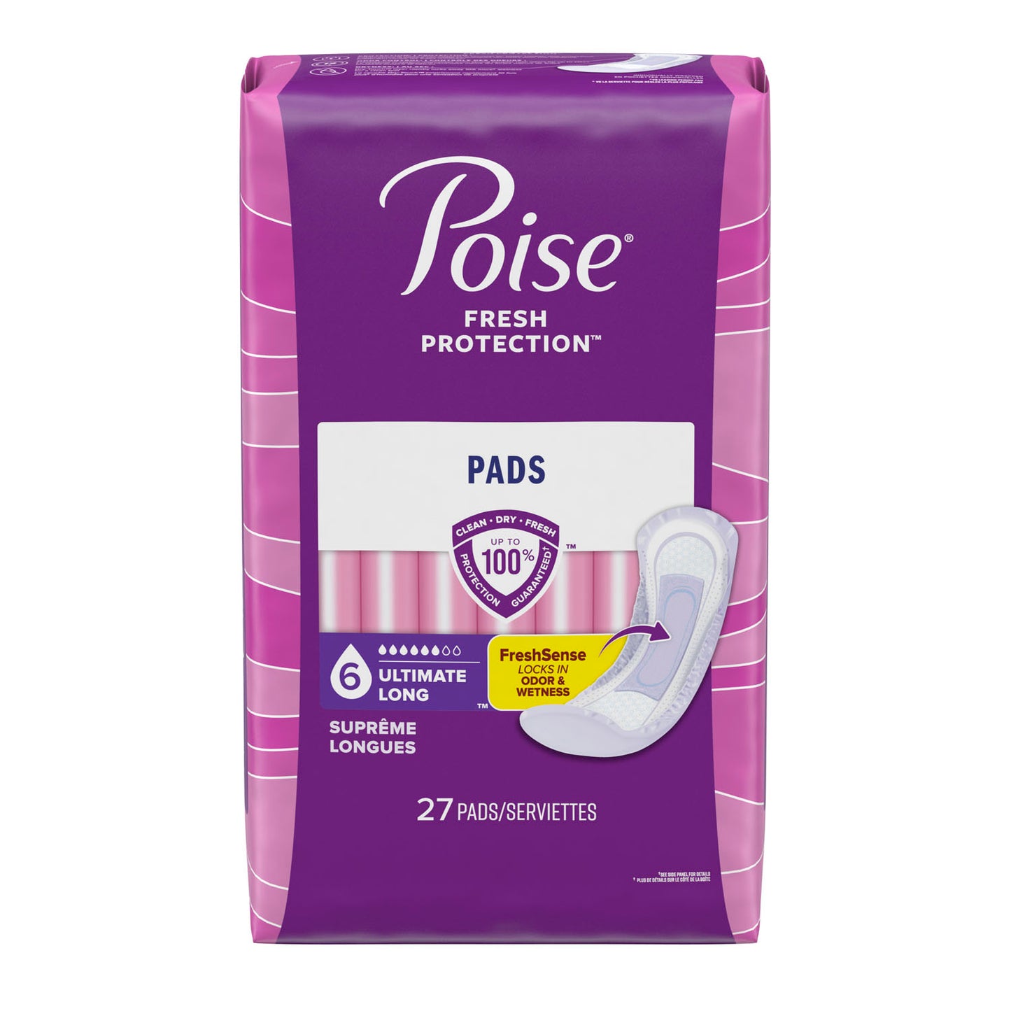 33593 - Kimberly-Clark Poise® Pads - Ultimate, Long, 27/pk, 4 pk/cs