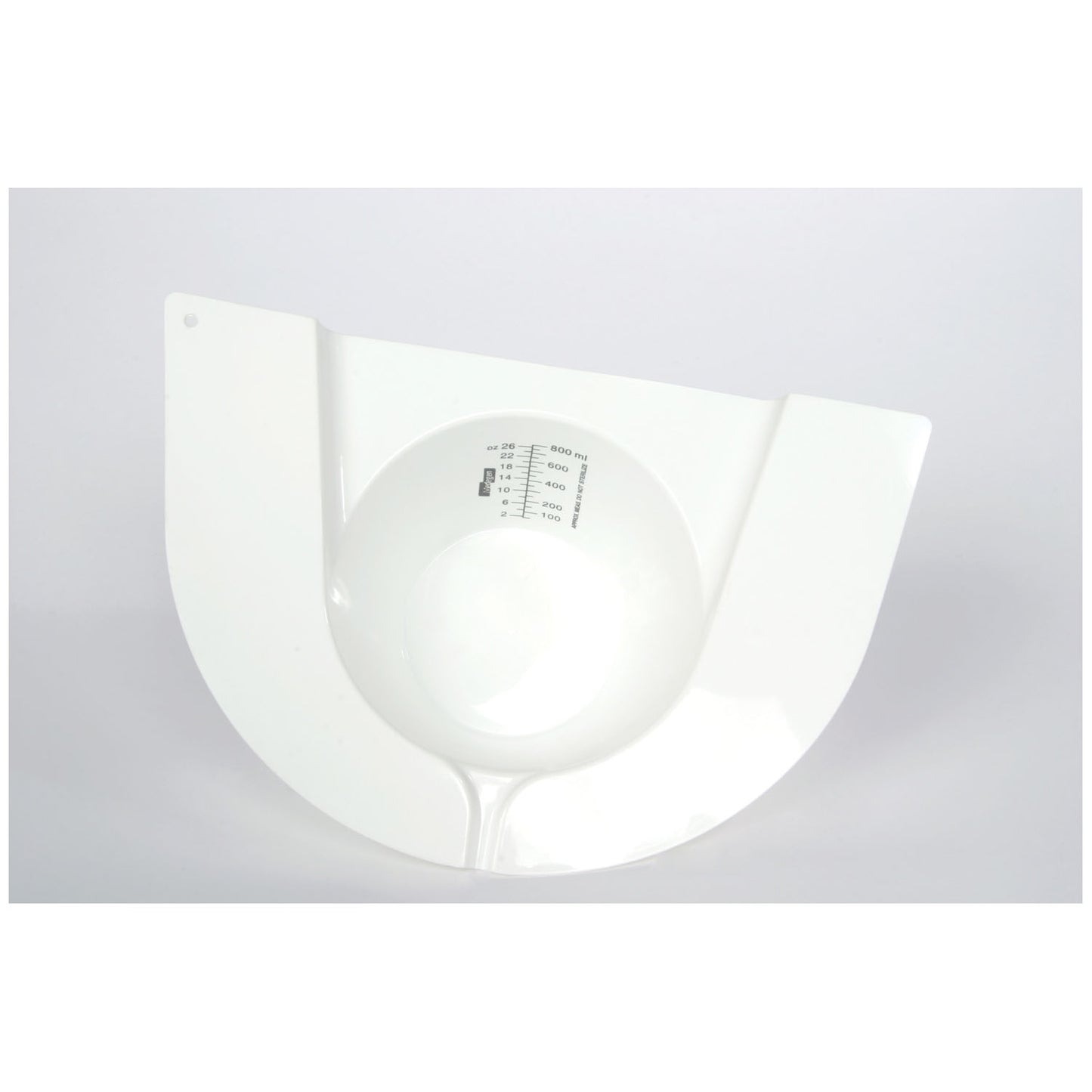 02071 - Medegen MeasuRite® Commode Specimen Pan, White, Graduated, 100/cs
