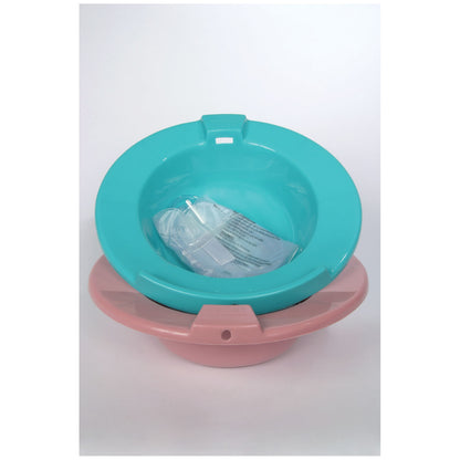 H990-10 - Medegen® Sitz Bath Set - Mauve, 2000ml Bag, 60" Tubing, Adjustable Clamp, Basin, 10/cs