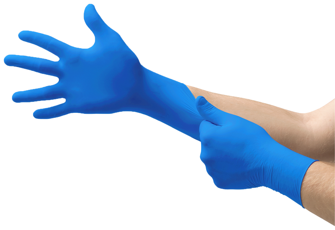 841274 - Ansell MICRO-TOUCH® Royal Blue Nitrile - X-Small (5.5-6.0), 100/bx, 10 bx/cs