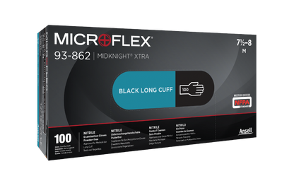 871482 - Ansell MICROFLEX™ MidKnight™ XTRA 93-862 - Small (6.5-7.0), 100/bx, 10 bx/cs