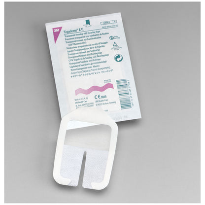 1633 - Solventum Tegaderm™ IV Transparent Film Dressing with Border - 2 3/4" x 3 1/4", 100/bx, 4 bx/cs