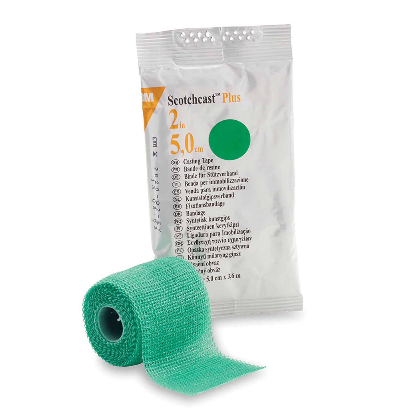 82002G - Solventum 3M™ Scotchcast™ Plus Casting Tape - 2" x 4 yds, Green, 10/cs