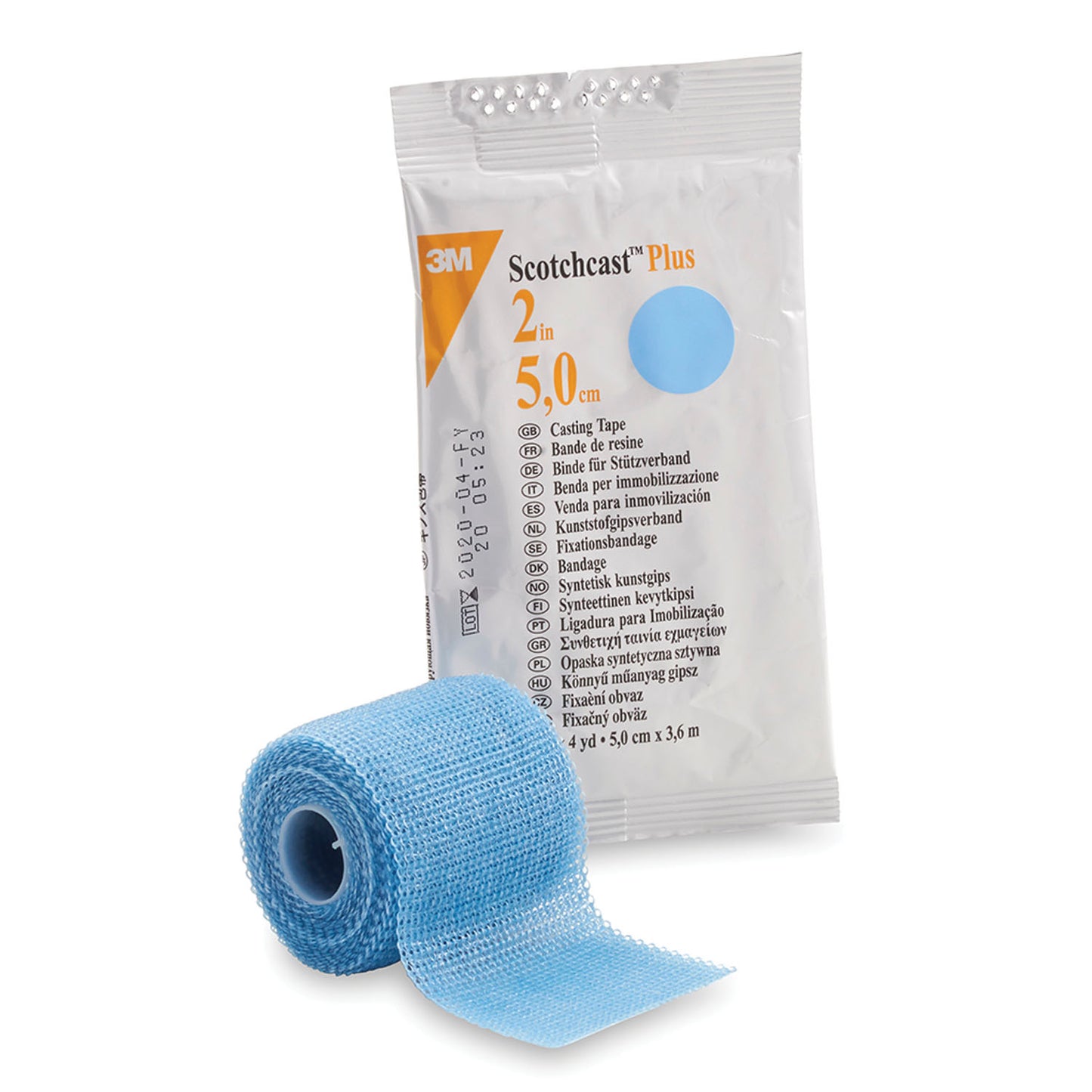 82002L - Solventum 3M™ Scotchcast™ Plus Casting Tape - 2" x 4 yds, Light Blue, 10/cs