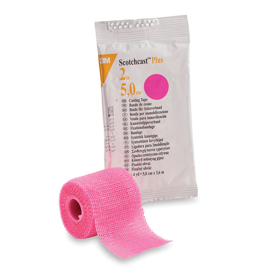 82002X - Solventum 3M™ Scotchcast™ Plus Casting Tape - 2" x 4 yds, Rose, 10/cs