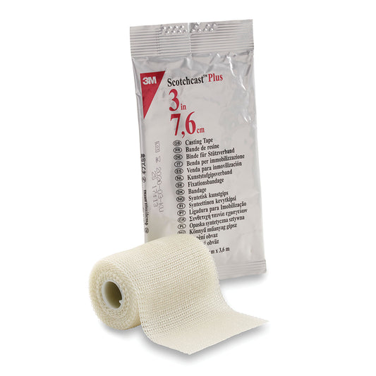 82003 - Solventum 3M™ Scotchcast™ Plus Casting Tape - Standard, 3" x 4 yds, White, 10/cs