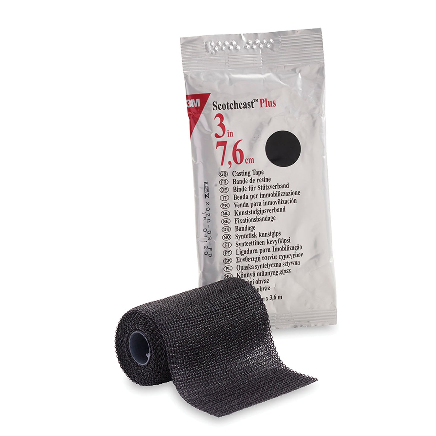 82003A - Solventum 3M™ Scotchcast™ Plus Casting Tape - 3" x 4 yds, Black, 10/cs