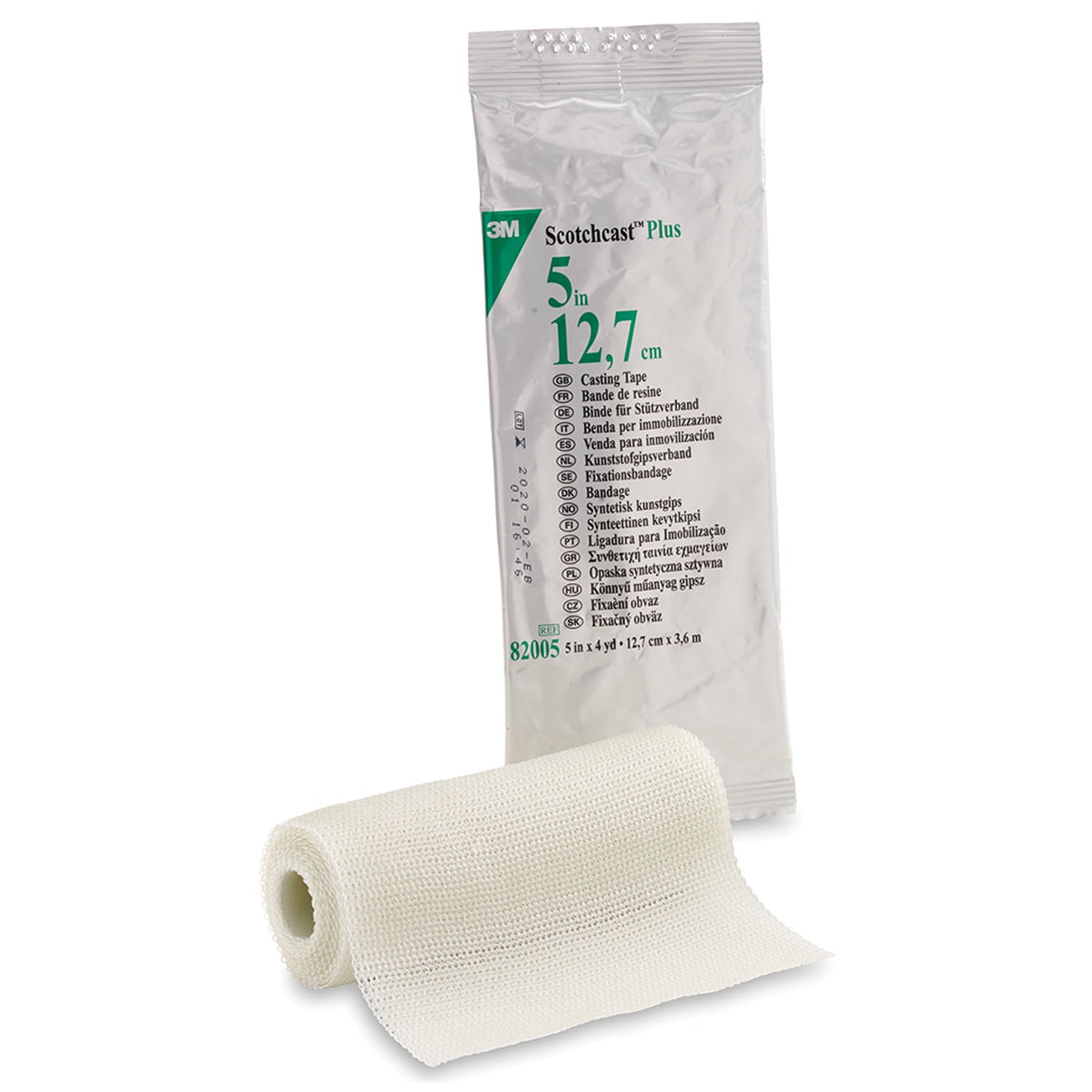 82005B - Solventum 3M™ Scotchcast™ Plus Casting Tape - 5" x 4 yds, White, 10/cs