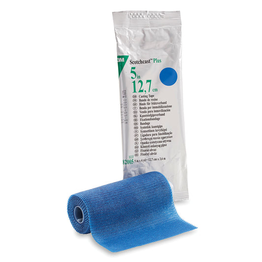 82005B - Solventum 3M™ Scotchcast™ Plus Casting Tape - 5" x 4 yds, Blue, 10/cs