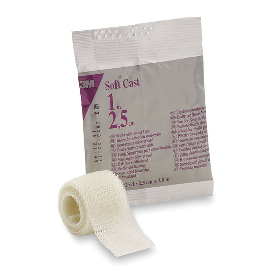 82101 - Solventum 3M™ Scotchcast™ Soft Cast Casting Tape - White, 1" x 2 yds, 10/cs