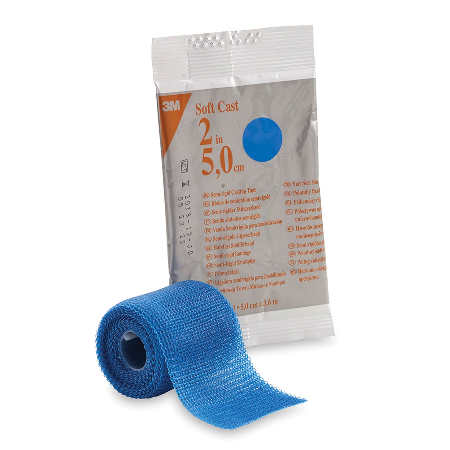 82102B - Solventum 3M™ Scotchcast™ Soft Cast Casting Tape - Blue, 2" x 4 yds, 10/cs