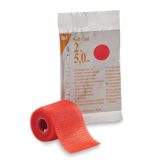 82102R - Solventum 3M™ Scotchcast™ Soft Cast Casting Tape - Red, 2" x 4 yds, 10/cs