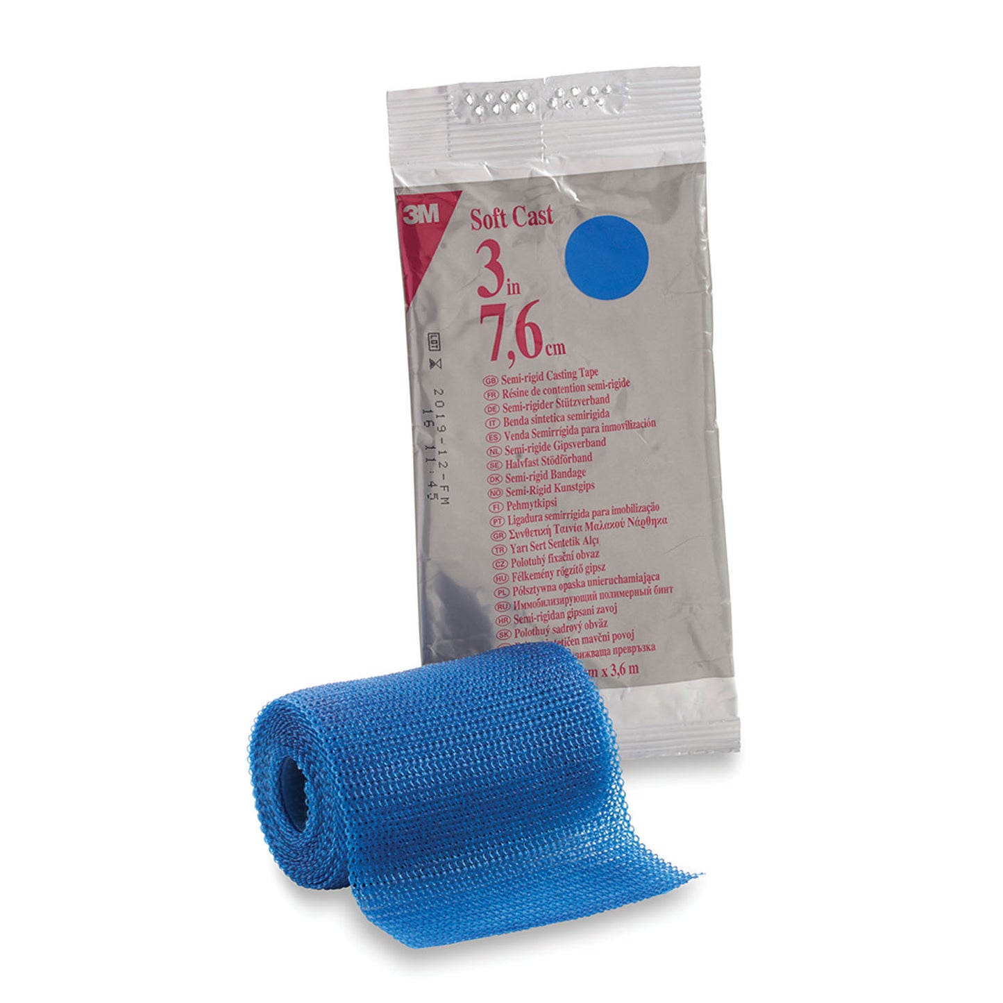 82103B - Solventum 3M™ Scotchcast™ Soft Cast Casting Tape - Blue, 3" x 4 yds, 10/cs