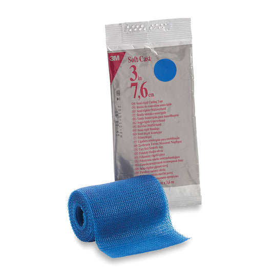 82103B - Solventum 3M™ Scotchcast™ Soft Cast Casting Tape - Blue, 3" x 4 yds, 10/cs