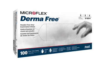 162594 - Ansell MICROFLEX® Derma Free™ DF-850 - Small, (6.5-7.0), 100/bx, 10 bx/cs