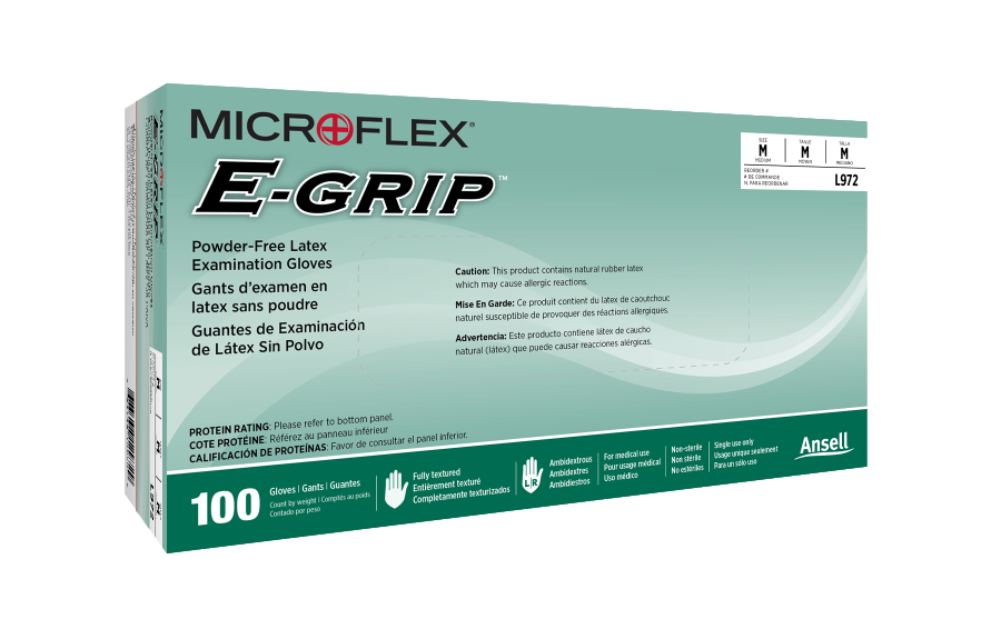 162828 - Ansell MICROFLEX® E-Grip™ L97 - Large (8.5-9.0), 100/bx, 10 bx/cs