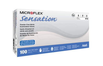 163003 - Ansell MICROFLEX® Sensation® N73 - X-Small (5.5-6.0), 100/bx, 10 bx/cs