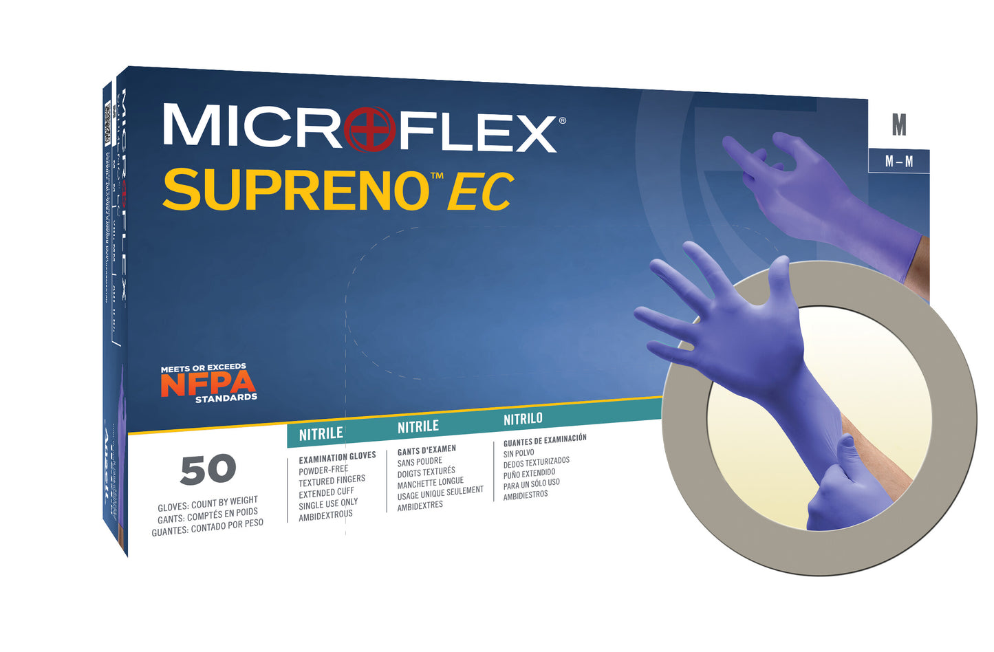 163161 - Ansell MICROFLEX™ Supreno™ EC SEC-375 - X-Small (5.5-6.0), 50/bx, 10 bx/cs