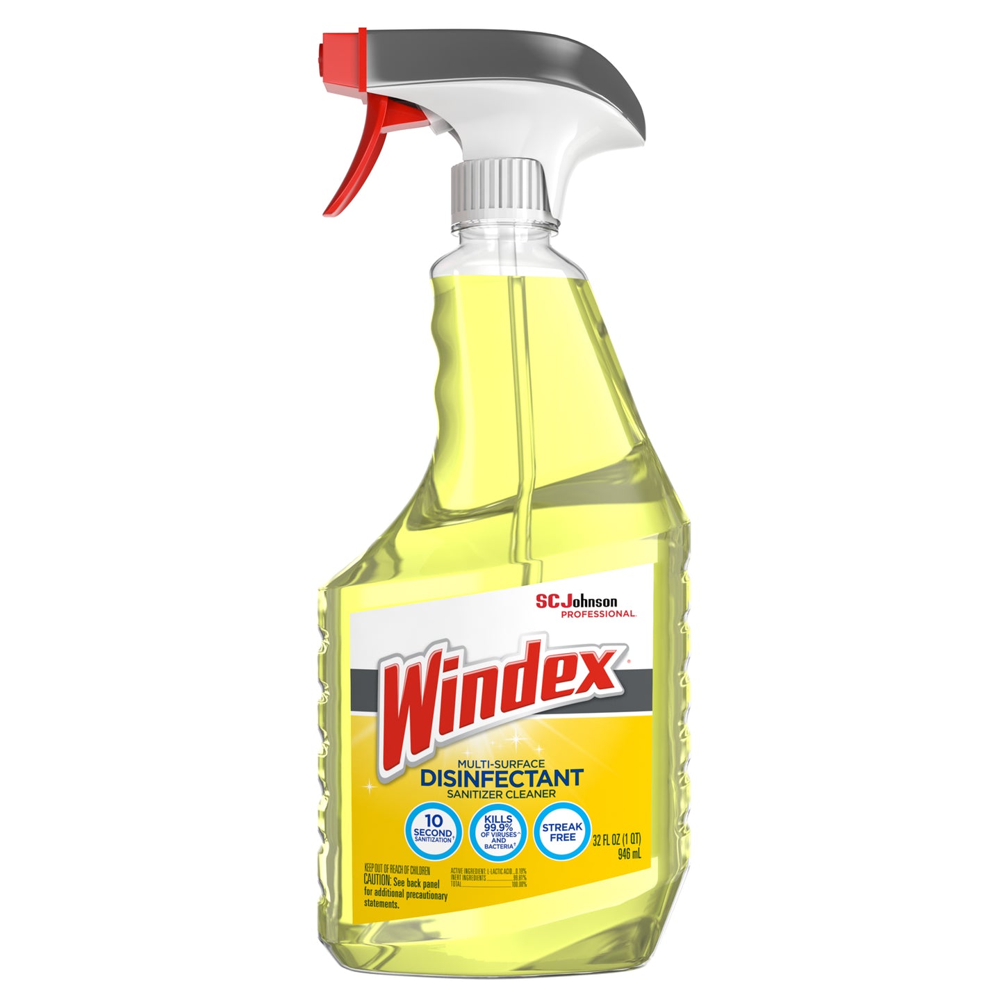 322369 - SC Johnson Windex® Multisurface Disinfectant Sanitizer Cleaner, Trigger, 32 oz, 8/cs