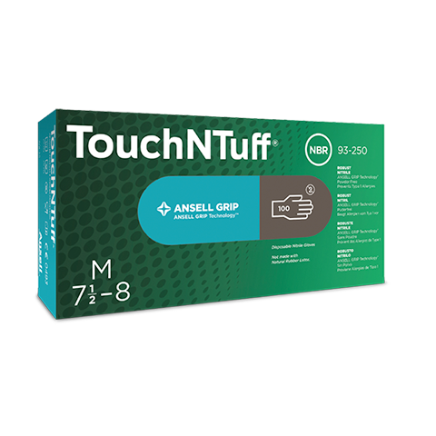 873716 - Ansell TouchNTuff® 93-250 - Large (8.5-9.0), 100/bx, 10 bx/cs