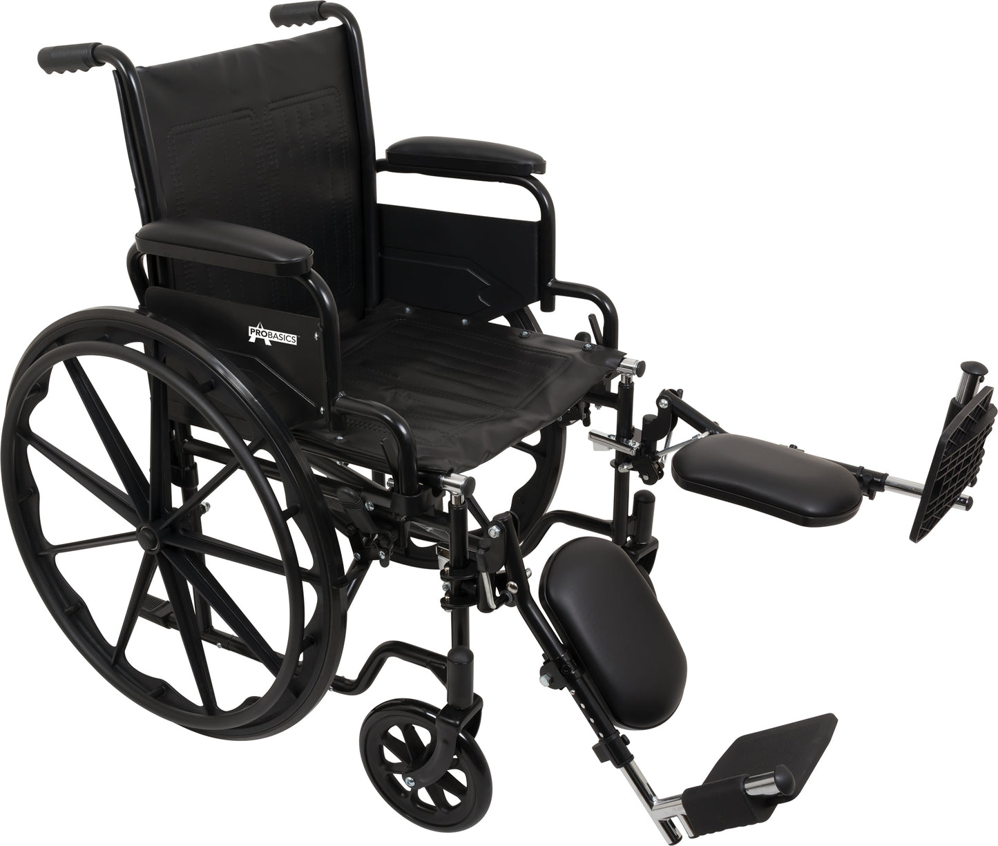 WC21616DS - Compass Health Wheelchair - Standard K2, Dual Axle, Hemi 16" x 16", Detachable Desk Arm, Swing Away Foot Rest